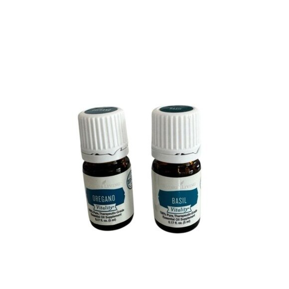 Young Living Vitality Essential Oils in Basil and Oregano 5ml each NWT - Picture 4 of 12